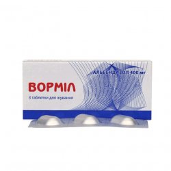 Вормил (аналог Альдазол, Альбендазол) жевательные таблетки 400 мг N3 в Тамбове и области фото